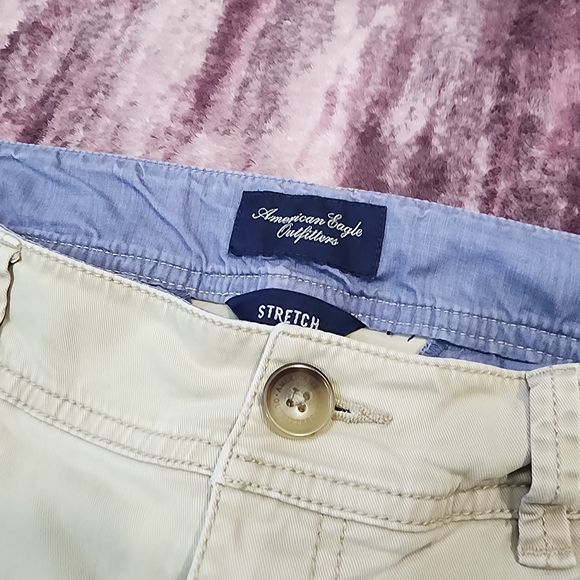 American Eagle Outfitters Khaki Stretch Trousers - Picture 2 of 10